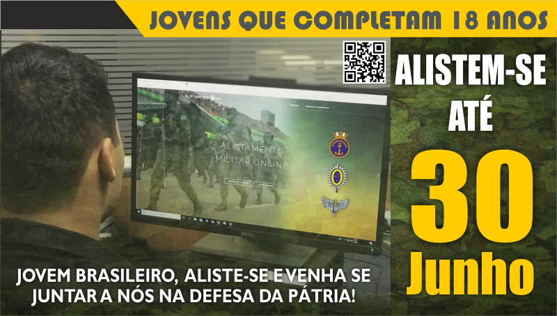 Alistamento ao serviço militar encerra dia 30 